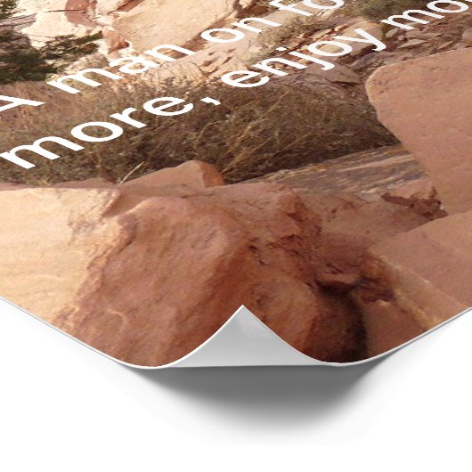 グランドキャニオンのポスターとエドワードAbbey引用文 ポスター (角)