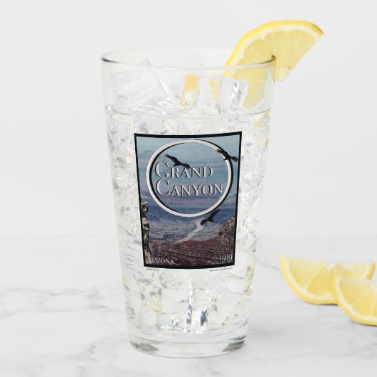グランドキャニオンのポスター タンブラーグラス (アイス裏面)