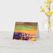 グランドキャニオンのメッセージカード カード (黄色い花)