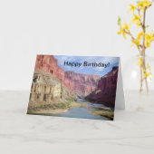 グランドキャニオンの冗談を用いるバースデー・カード カード (黄色い花)