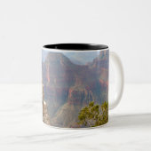 グランドキャニオンの北の縁の眺望 ツートーンマグカップ (正面右)