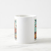 グランドキャニオンの国立公園ポスターマグ コーヒーマグカップ (中央)