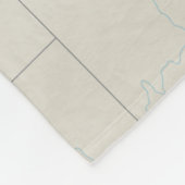 グランドキャニオンの地図のフリースブランケット フリースブランケット (角)