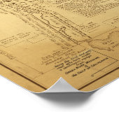 グランドキャニオンの地図を探検した歴史 ポスター (角)