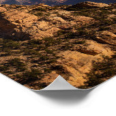 グランドキャニオンの崖と日の出 – ランドスケープの写真 ポスター (角)