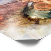 グランドキャニオンの水色で馬蹄形の曲げ フォトプリント            (角)