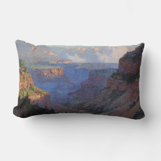 グランドキャニオンの眺め(by E.H. Potthast) ランバークッション (正面)