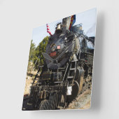 グランドキャニオンの鉄道の蒸気機関4960 スクエア壁時計 (傾斜)
