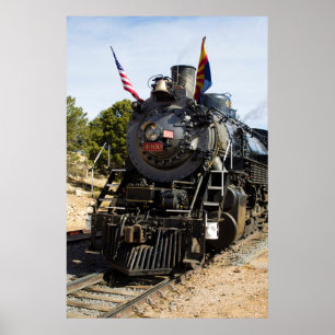 グランドキャニオンの鉄道の蒸気機関4960 ポスター