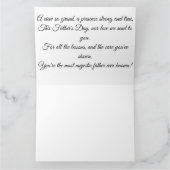 グランドキャニオンの雄大さ：父の日おめでとう カード (内部)