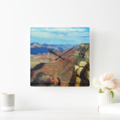 グランドキャニオンも スクエア壁時計 (ホーム)