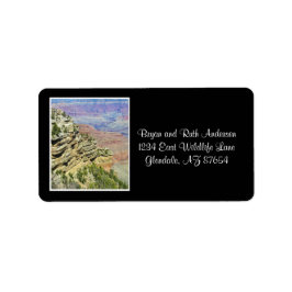 グランドキャニオンを覗き込む ラベル