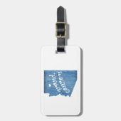 グランドキャニオンアリゾナウッドグレイン ラゲッジタグ (正面縦)