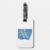 グランドキャニオンアリゾナウッドグレイン ラゲッジタグ (裏面縦)