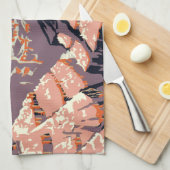 グランドキャニオンウエスタングラフィックアートアメリカン キッチンタオル (四つ折り)