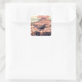 グランドキャニオンウエスタングラフィックアートアメリカン スクエアシール (バッグ)