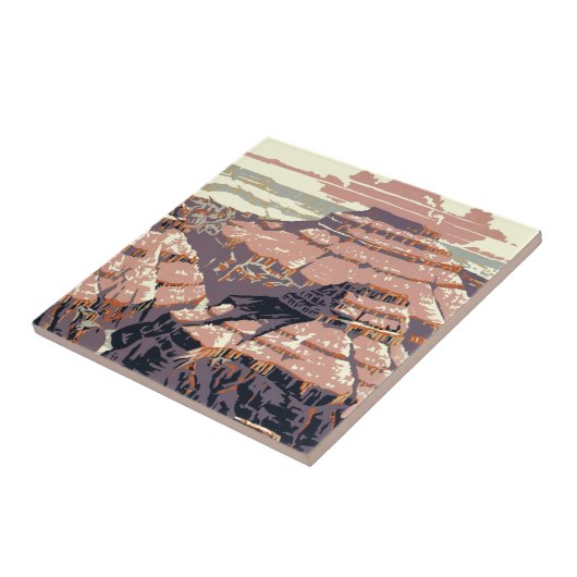 グランドキャニオンウエスタングラフィックアートアメリカン タイル (側面)