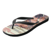 グランドキャニオンウエスタングラフィックアートアメリカン ビーチサンダル (アングル)