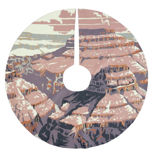 グランドキャニオンウエスタングラフィックアートアメリカン ブラッシュドポリエステルツリースカート (正面)