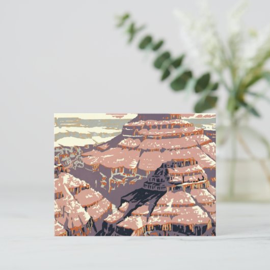 グランドキャニオンウエスタングラフィックアートアメリカン ポストカード (スタンド正面)