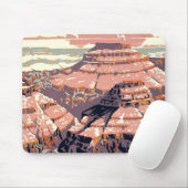 グランドキャニオンウエスタングラフィックアートアメリカン マウスパッド (マウス)