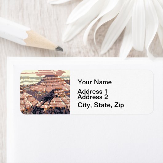 グランドキャニオンウエスタングラフィックアートアメリカン ラベル (インサイチュ)