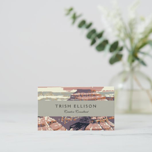 グランドキャニオンウエスタングラフィックアートアメリカン 名刺 (スタンド正面)