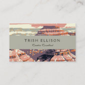 グランドキャニオンウエスタングラフィックアートアメリカン 名刺 (正面)