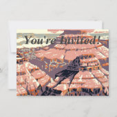 グランドキャニオンウエスタングラフィックアートアメリカン 招待状 (正面)