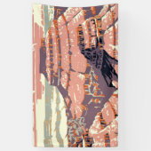 グランドキャニオンウエスタングラフィックアートアメリカン 横断幕 (縦)