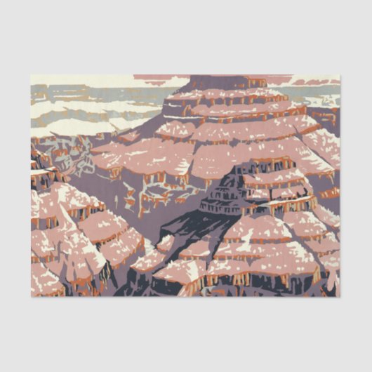 グランドキャニオンウエスタングラフィックアートアメリカン 薄葉紙 (正面)