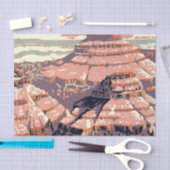 グランドキャニオンウエスタングラフィックアートアメリカン 薄葉紙 (クラフト)