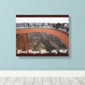 グランドキャニオンガラススカイウォークキャンバス キャンバスプリント (インサイチュ (ウッドフロア))