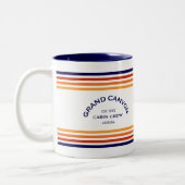 グランドキャニオンキャビンカスタムクラブCRESTパークストライプ ツートーンマグカップ (左)