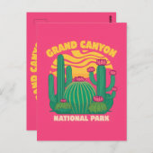 グランドキャニオンサボスサンセット ポストカード (正面/裏面)