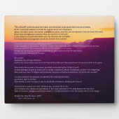 グランドキャニオンデシデラタプラーク フォトプラーク (正面)