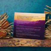 グランドキャニオンデシデラタプラーク フォトプラーク (側面)