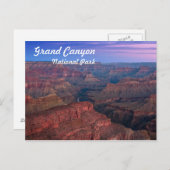 グランドキャニオンナショナルパークアットサンライズ ポストカード (正面/裏面)