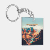 グランドキャニオンナショナルパークアリゾナレトロ キーホルダー (正面左)