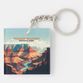 グランドキャニオンナショナルパークアリゾナレトロ キーホルダー (裏面)
