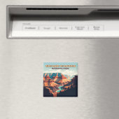 グランドキャニオンナショナルパークアリゾナレトロ マグネット (インサイチュ (食洗機))