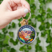 グランドキャニオンナショナルパークアリゾナヴィンテージアート キーホルダー (手)