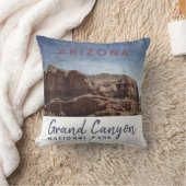 グランドキャニオンナショナルパークアリゾナヴィンテージ クッション (ブランケット)