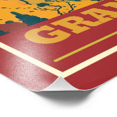 グランドキャニオンナショナルパークアリゾナヴィンテージ フォトプリント (角)