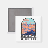 グランドキャニオンナショナルパークアリゾナヴィンテージ マグネット (正面/裏面)