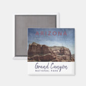 グランドキャニオンナショナルパークアリゾナヴィンテージ マグネット (正面/裏面)