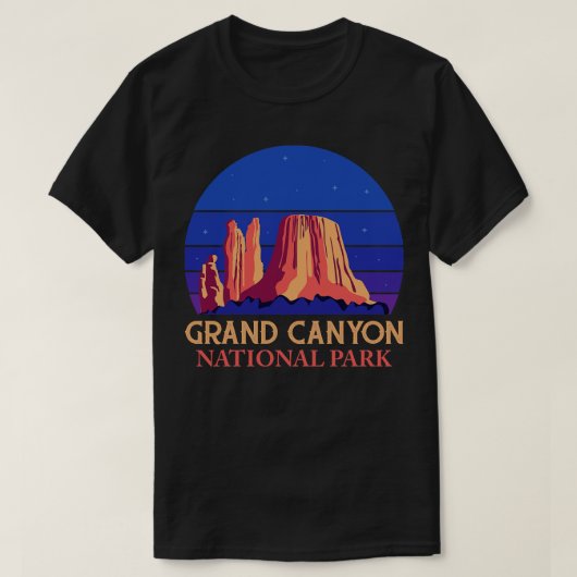 グランドキャニオンナショナルパークアリゾナ Tシャツ (デザイン正面)