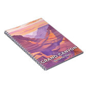 グランドキャニオンナショナルパークウォーターカラートラベルアート ノートブック (右側)