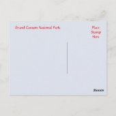グランドキャニオンナショナルパークサンセットアリゾナ葉書 ポストカード (裏面)