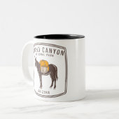 グランドキャニオンナショナルパークドンキー ツートーンマグカップ (正面左)